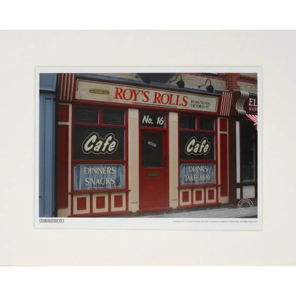 Coronation Street Limited Edition Print: Roy's Rolls 14x11 Afbeelding 1