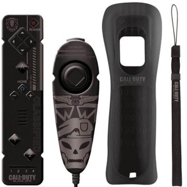 Call of Duty Black Ops Wiimote and Nunchuk Controller Pak - Stealth Afbeelding 1