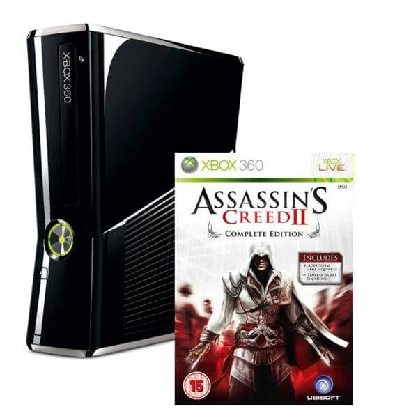 Xbox 360 250GB Bundle (Includes Assassin's Creed 2: Complete Edition) Afbeelding 1