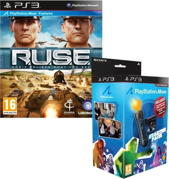 R.U.S.E (Playstation Move) & Playstation Move: Starter Pack (Includes Move Controller, Eye Camera) Afbeelding 1