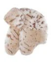SNOW LEOPARD FAUX FUR TRAPPER HAT - One size - Beige Afbeelding 1