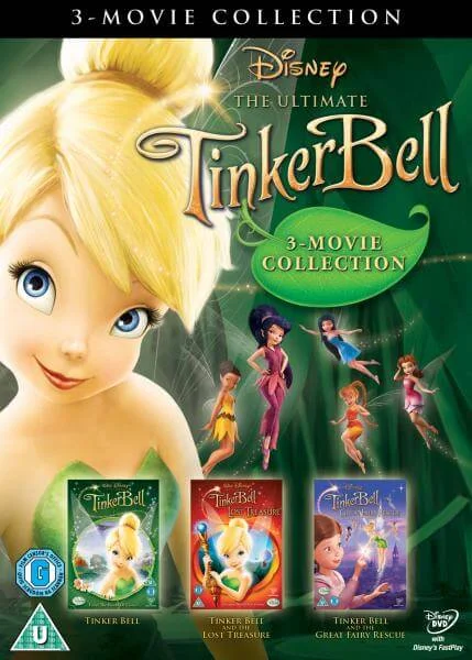 TinkerBell 1-3 Box Set (Tinker Bell / Tinker Bell and Lost Treasure / Tinker Bell and Great Fairy Rescue) Afbeelding 1