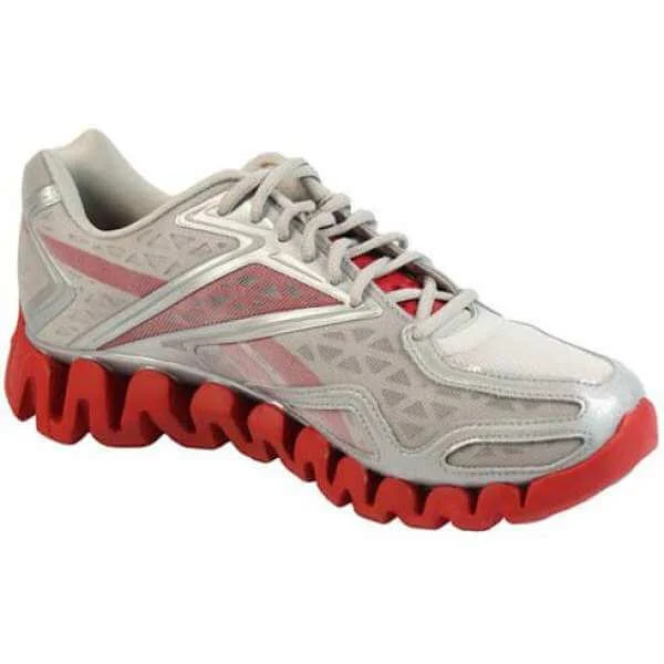 Reebok Women's Zigsonic Trainers White/Red - 4 - Wit Afbeelding 1