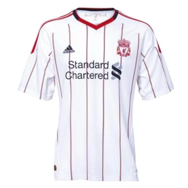 Liverpool Away Shirt 2010/11 Short Sleeve – Kids - 8 Yrs - Wit Afbeelding 1