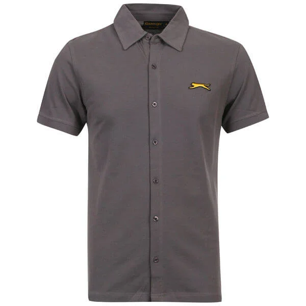 Slazenger Men's Flight S/S Shirt - S - Zwart Afbeelding 1