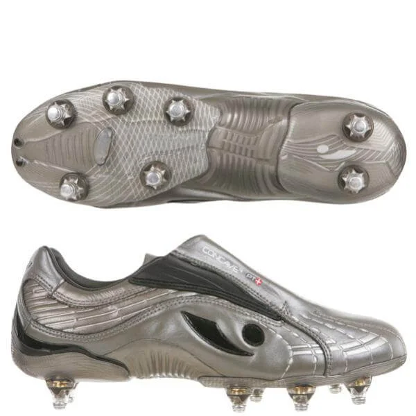 Concave Men's PT+ Soft Ground Titanium Football Boots - Silver - 6 Afbeelding 1