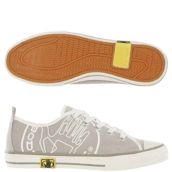 Body Glove Women's Lifestyle Sympathy Canvas Pump - Grey/White - 3 - Grey/White Afbeelding 1