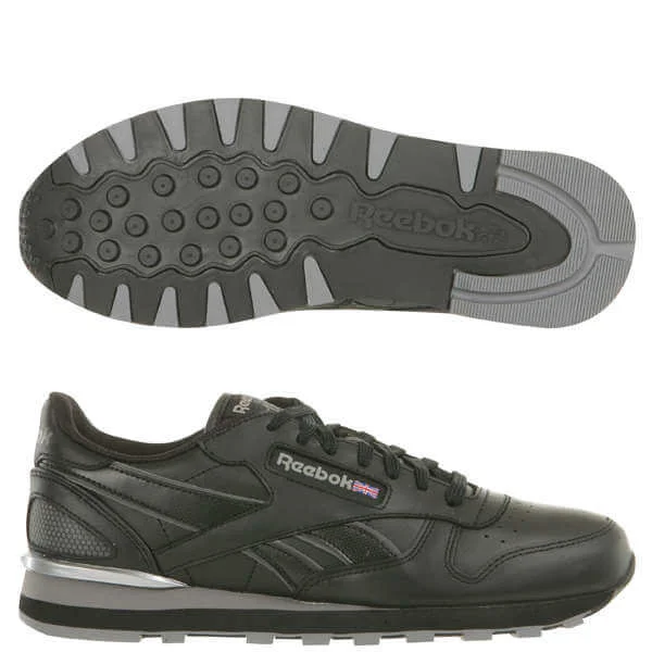 Reebok Men's Classic Leather Clip Trainer - Black - 6 - Zwart Afbeelding 1