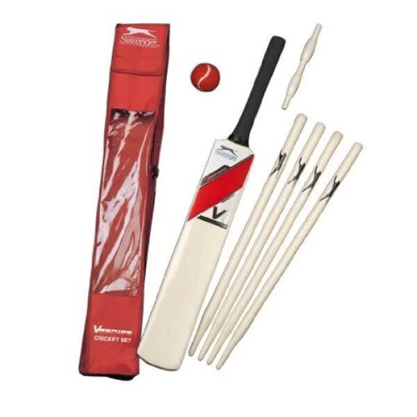 Slazenger V1 Cricket Set - Red - 6 - Rood Afbeelding 1