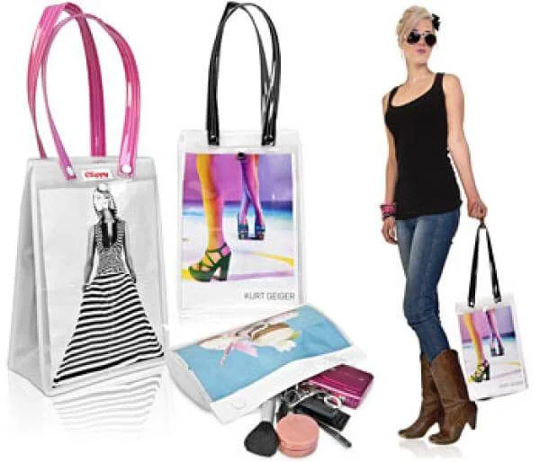 Clippy Customisable Tote Bags - One size - Zwart Afbeelding 1
