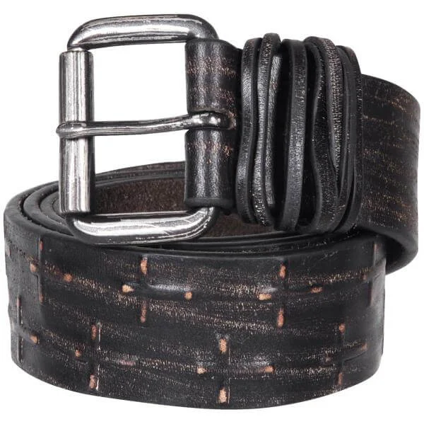 Religion deboss/emboss cross belt - S - Zwart Afbeelding 1