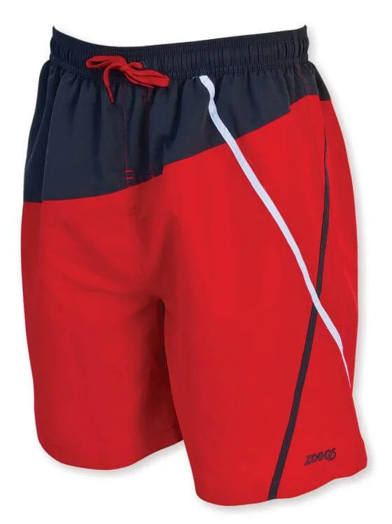 Zoggs Men's Coolum Shorts - Red - S - Rood Afbeelding 1