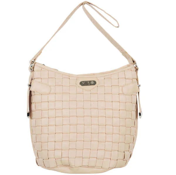 Mischa Barton Winnie Woven Shoulder Bag - Blush Afbeelding 1