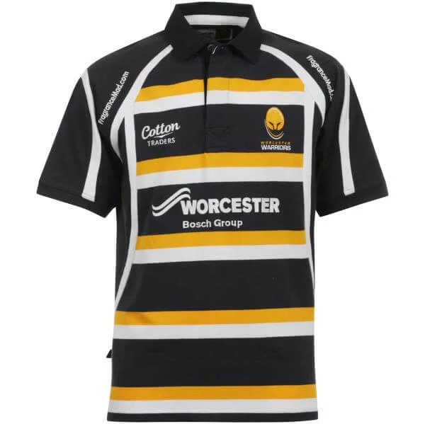Cotton Traders Men's Worcester Warriors Home Shirt SS - Navy - S - Navy blauw Afbeelding 1