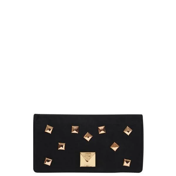 J Lo Downtown Pyramid Stud Clutch - Black Afbeelding 1