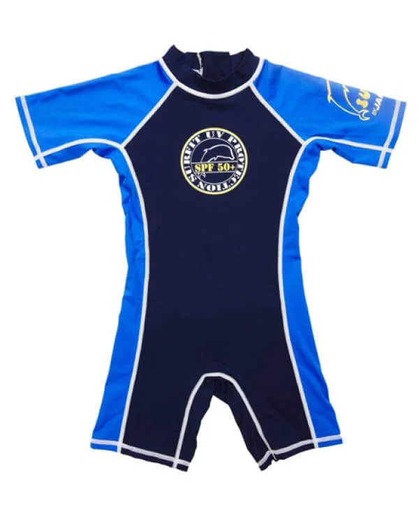 Jakabel Surfit UVP Shorty Sunsuit - Blue - XB (3-6 Months) - Blauw Afbeelding 1