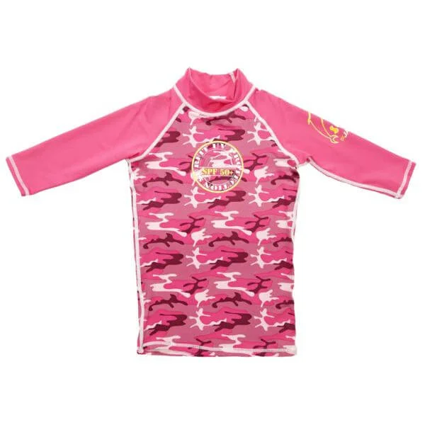 Jakabel Surfit UVP 3/4 Sleeve Top - Pink Camou - S (2-3 yrs) - Roze Afbeelding 1