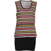 Numph Women's Anouska Stripe Dress -Mumbai Orange Stripe - M - Orange Afbeelding 1