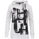 Bench Women's Tribeca Print Hoody - White - M - Wit Afbeelding 1