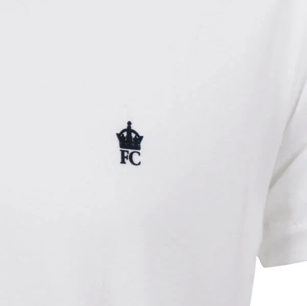 French Connection Men's Basic Sneezy V Neck T - Shirt - White - S - Wit Afbeelding 1