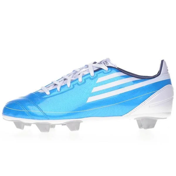 adidas F10 TRX Soft Ground Football Boot - White/Black/Electricity - 1 - White/Black Afbeelding 1