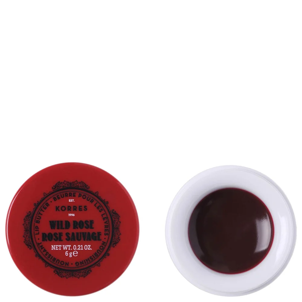 KORRES Natural Wild Rose Lip Butter 6 g Afbeelding 1