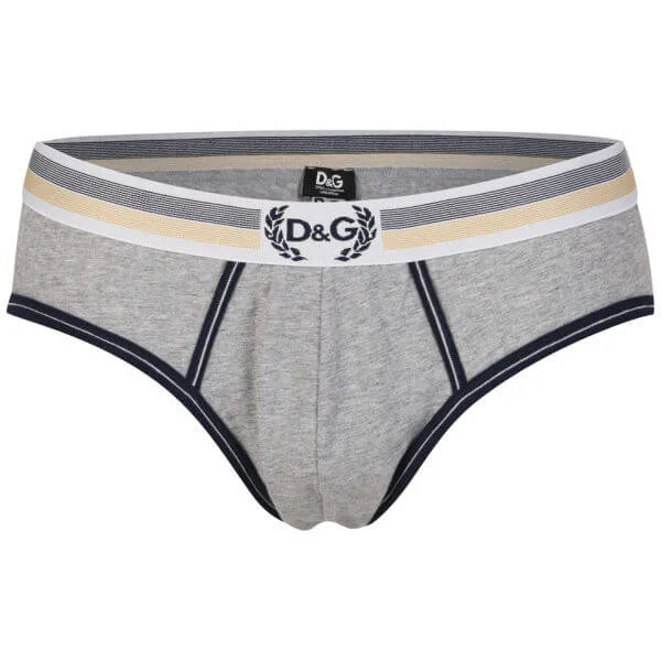 D&G Gold Medal Midi Brief - Grey - S - Grijs Afbeelding 1