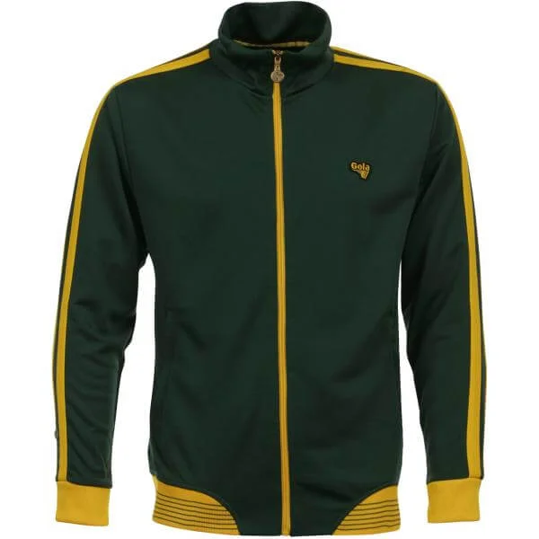 Men's Gola Cohen Track Jacket - Deep Green - S - Groen Afbeelding 1