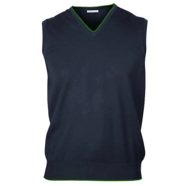 John Smedley Percy V-Neck Slipover - S - Navy blauw Afbeelding 1