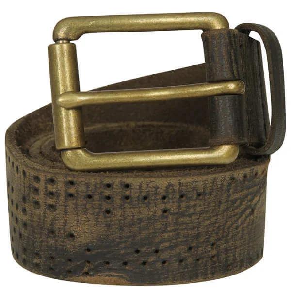 Religion Perforated Belt - S - Brown Afbeelding 1