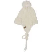 Diesel Bobble Knit Trapper Hat - One size - beige Afbeelding 1