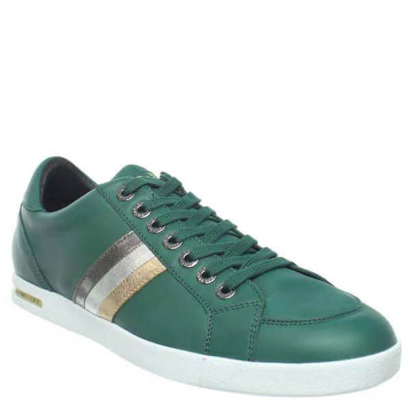 Dolce & Gabbana Trainers - Tri Stripe Tennis Trainer in Green - 10 Afbeelding 1