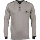 Henleys Helston Jumper - Grey Marl - M - Grijs Afbeelding 1