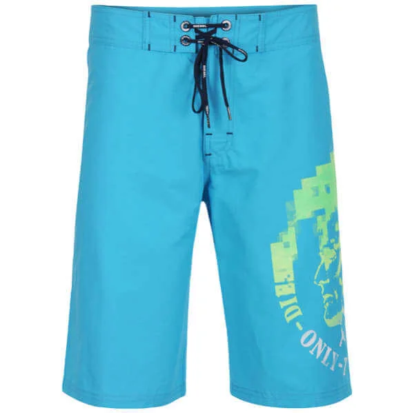 Diesel Men's Deck Swimwear Long Shorts - Bright Blue - S - Blauw Afbeelding 1