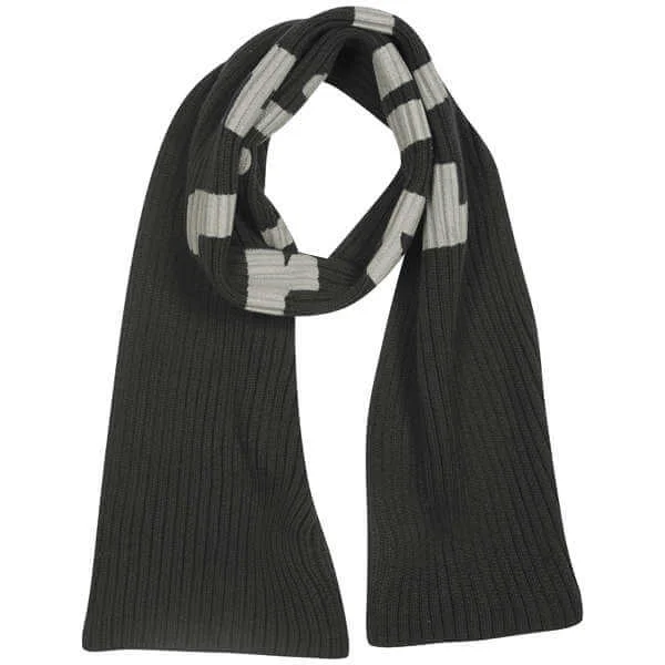 Firetrap Tac logo knitted scarf - One size - Zwart Afbeelding 1