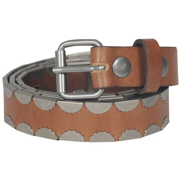 Firetrap Chapel metal embellished belt - S - Tan Afbeelding 1