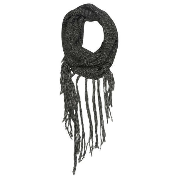 Firetrap Women's Hooder Fringed Snood - One size - Grijs Afbeelding 1