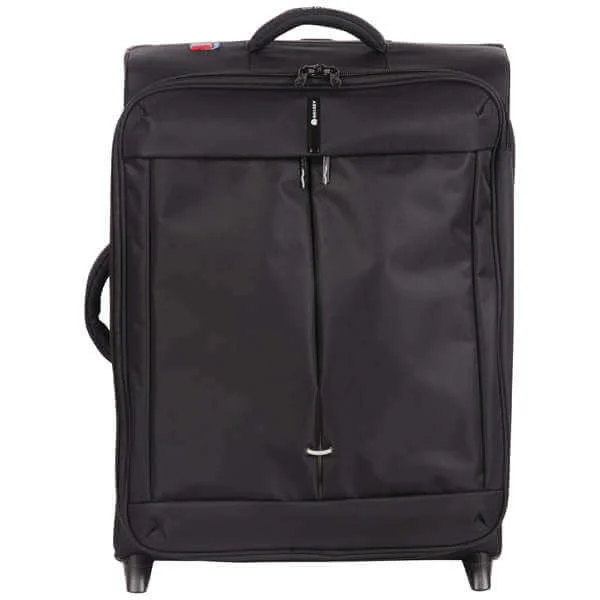 Delsey Fiber Lite 50Cm Expandable Cabin Trolley Case - Black Afbeelding 1