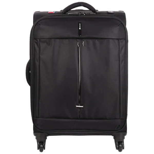 Delsey Fiber Lite 65Cm 4 -Wheel Expandable Trolley Case - Black Afbeelding 1