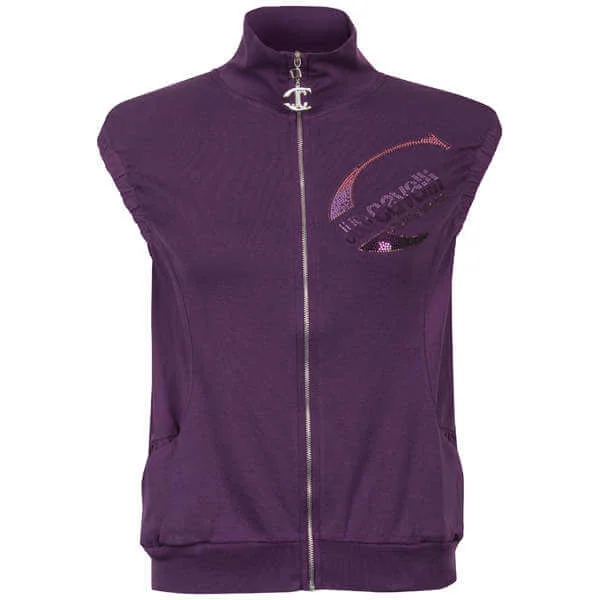 Just Cavalli Women's Branded Gillet - Violet - 6 - Violet Afbeelding 1