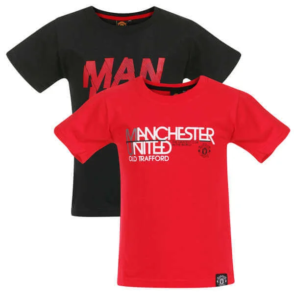 Boys' Manchester United 2-Pack 1878 T-Shirts - 2/3 Afbeelding 1