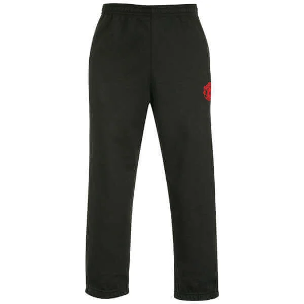 Boys' Manchester United Fleece Pant - Black - 2/3 Years - Zwart Afbeelding 1