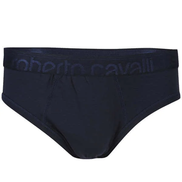 Roberto Cavalli Men's Branded Brief - Blue - XS - Blauw Afbeelding 1