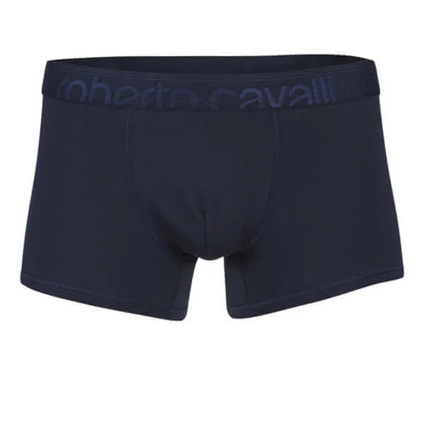Roberto Cavalli Men's Branded Boxer - Blue - XS - Blauw Afbeelding 1