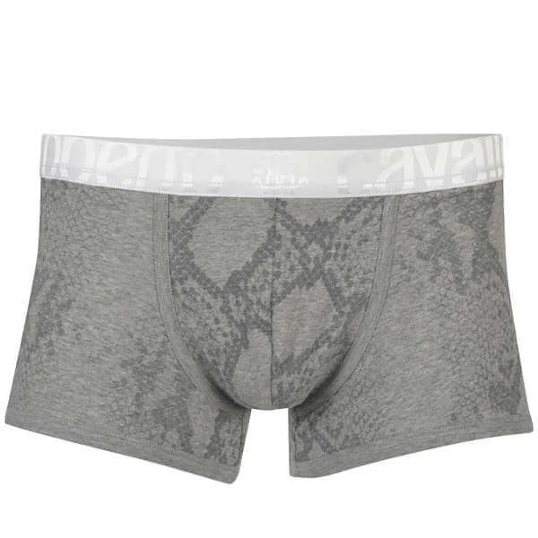 Roberto Cavalli Men's Snake Print Trunk - Grey - XXS - Grijs Afbeelding 1