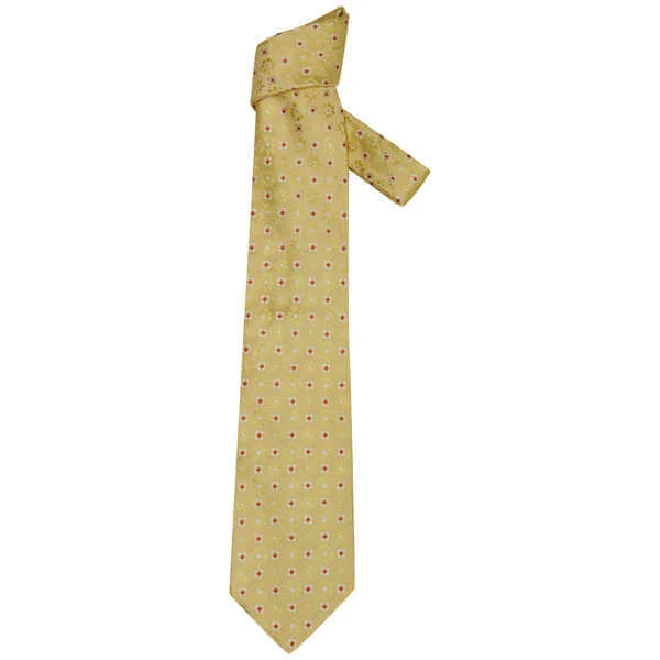 Hugo Boss Men's Tie Bt93 11070 - Yellow Afbeelding 1