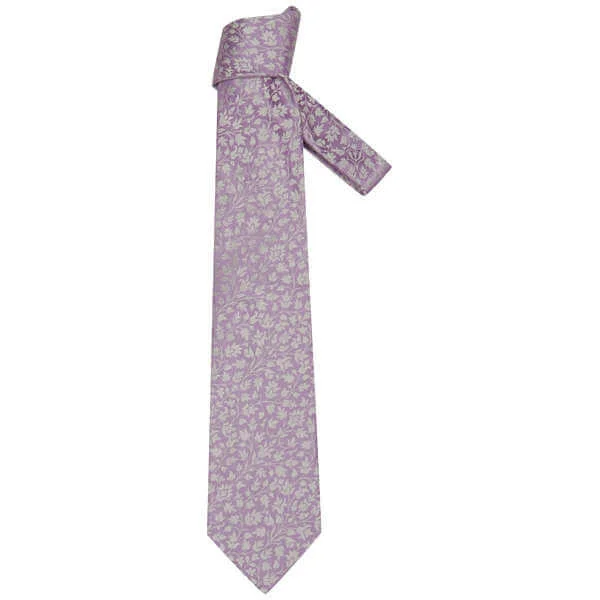 Hugo Boss Men's Tie Bt93 11093 - Lilac Afbeelding 1