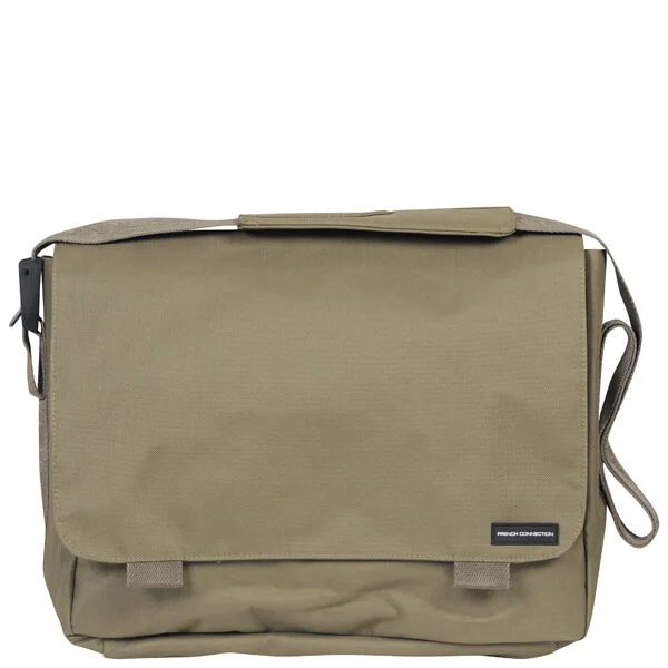 French Connection Men's Core Nylon Messenger Bag - Khaki Afbeelding 1