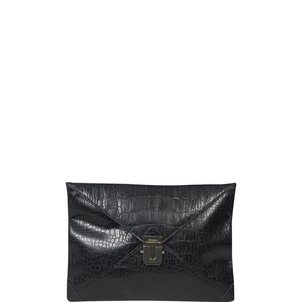 French Connection Women's Sneaky Croc Clutch Bag Afbeelding 1