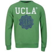UCLA Men's Lauther Print Crew Neck Sweatshirt - Stone Green - S - Groen Afbeelding 1